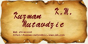 Kuzman Mutavdžić vizit kartica